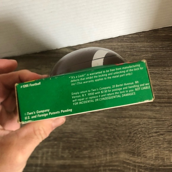 Vtg Football Combination Padlock - Picture 5 of 8